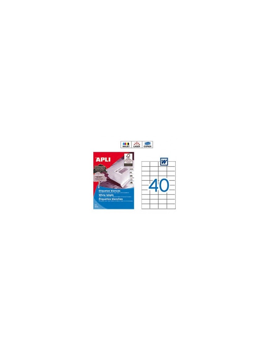 ETIQUETA APLI MULTIUSOS 52,5X29,7 CAJA 500 HOJAS