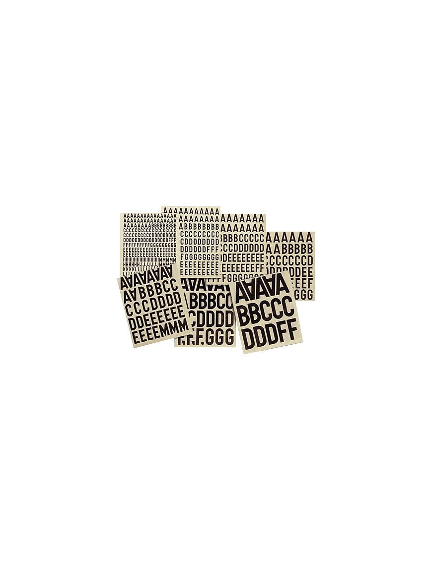 APLI 04430 BOLSA LETRAS Y SIGNOS ADHESIVOS 30 MM