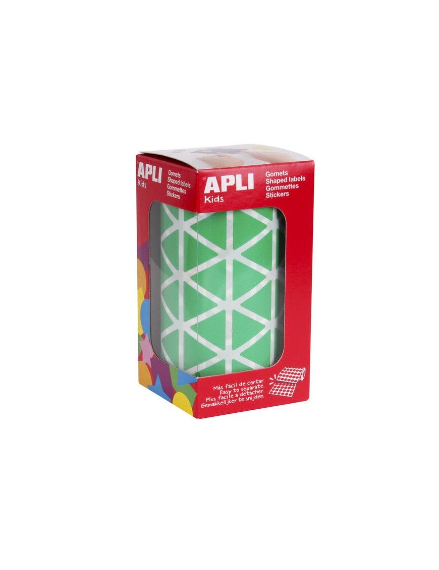 ROLLO GOMETS TRIANGULO 20 MM VERDE APLI. 133713