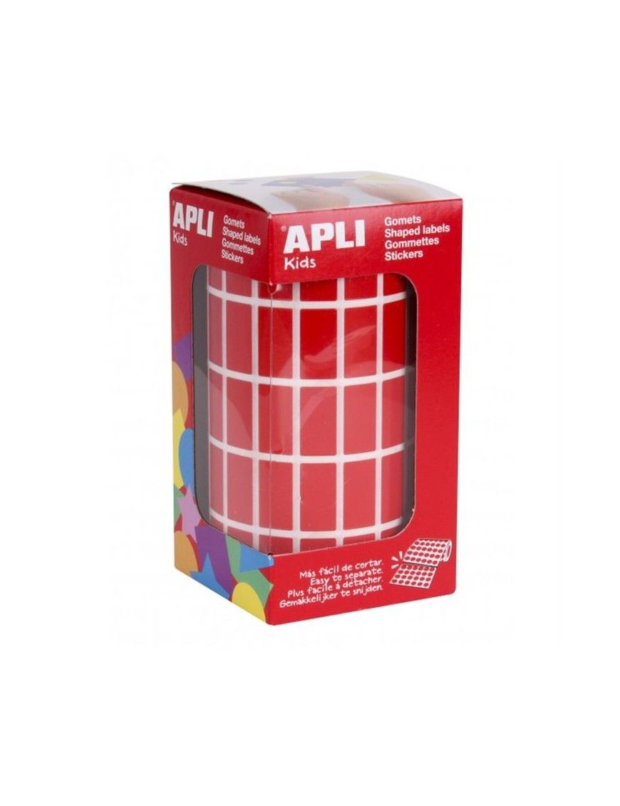 ROLLO GOMETS RECTANGULARES GRANDES ROJO APLI