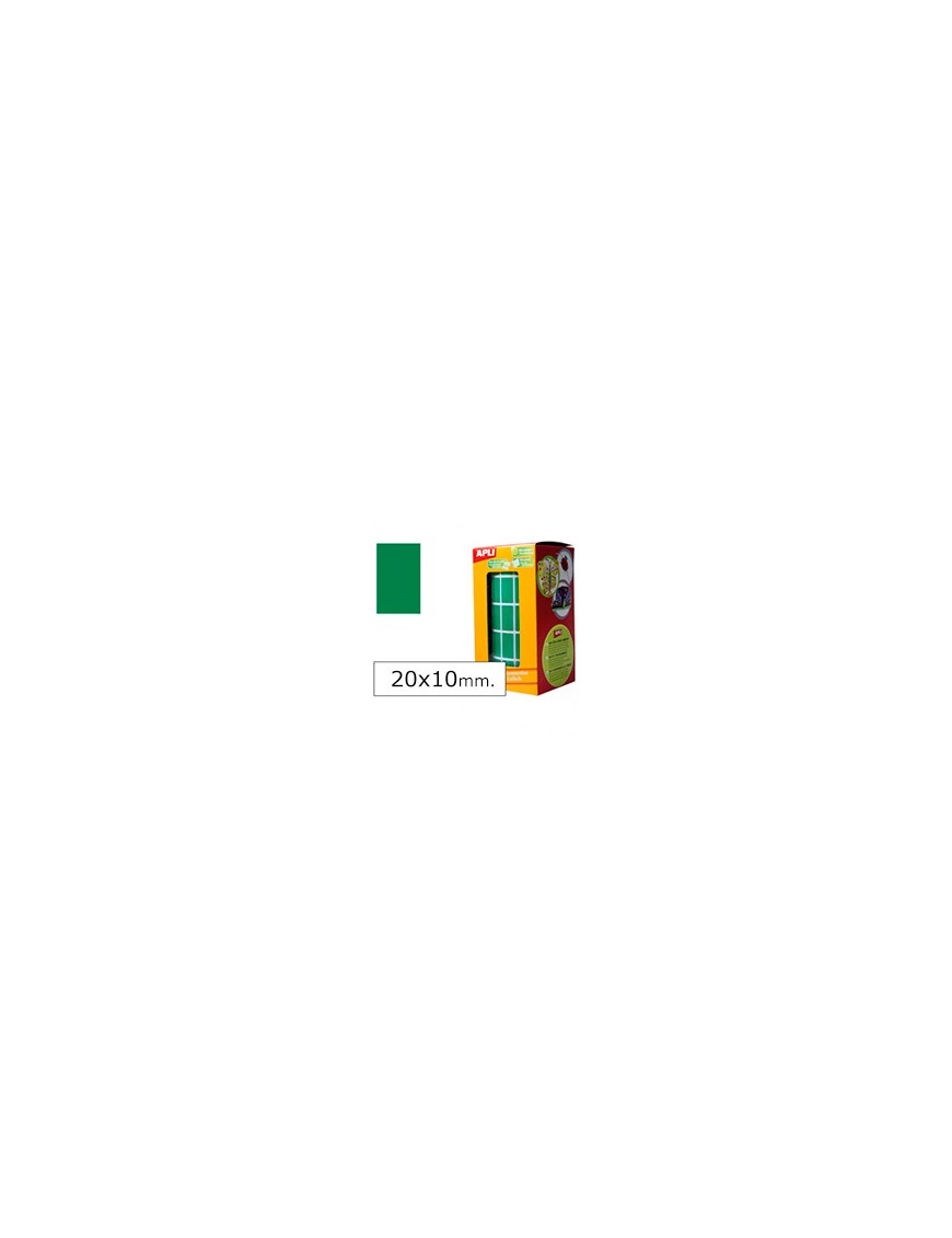 ROLLO GOMETS RECTANGULARES GRANDES VERDE APLI