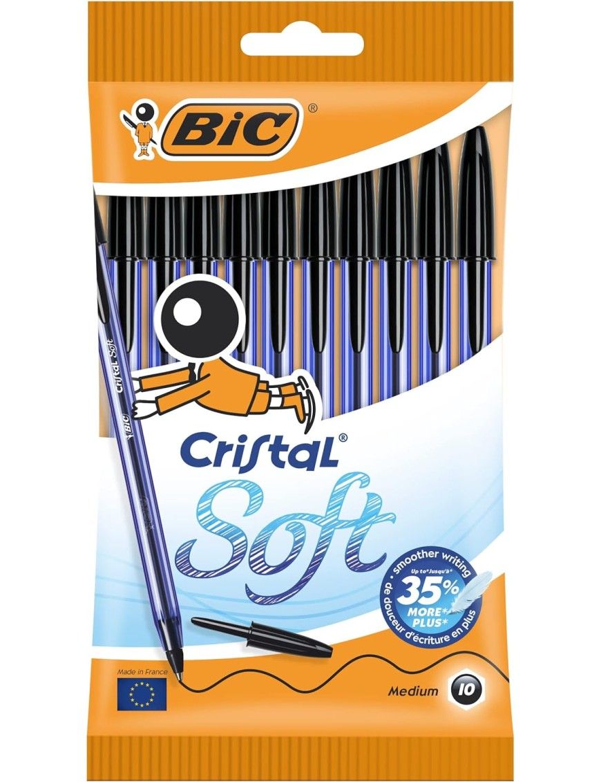 BOLIGRAFO BIC CRISTAL SOFT NEGRO
