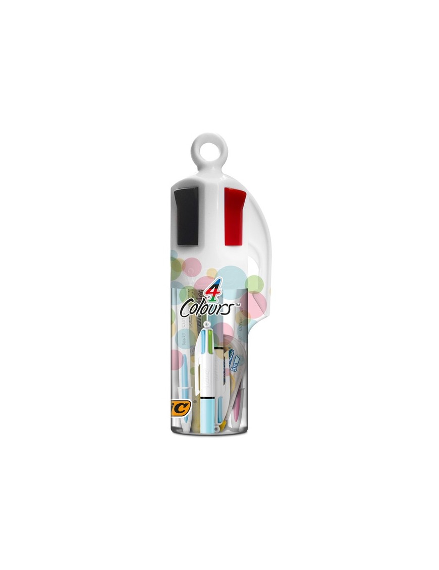 BIC MEGATUBO 4 COLORES PASTEL