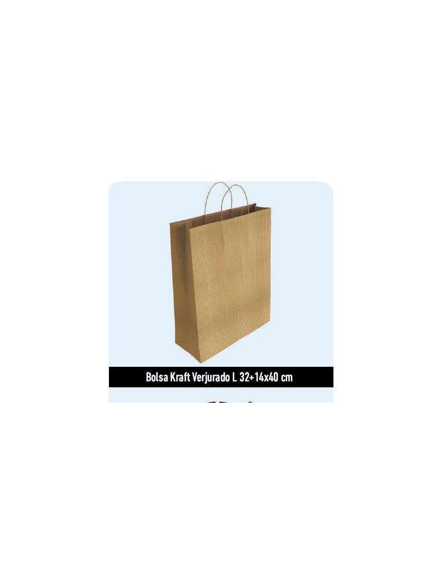 BOLSA DE PAPEL KRAFT 34+14X40 NATURAL