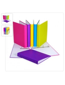 CARPETA 2 ANILLAS 25MM Fº FORRADO COLOR CARCHIVO