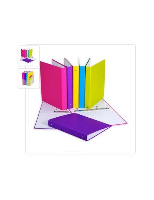 CARPETA 2 ANILLAS 25MM Fº FORRADO COLOR CARCHIVO