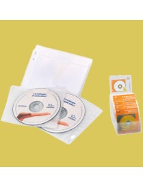 PORTA CD DOBLE BOLSILLO ACOLCH. CRISTAL BLIS. 10 U