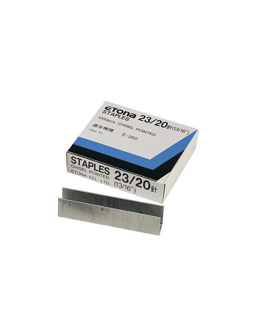 CAJA DE 1000 GRAPAS ETONA 23/20 GALVANIZADAS