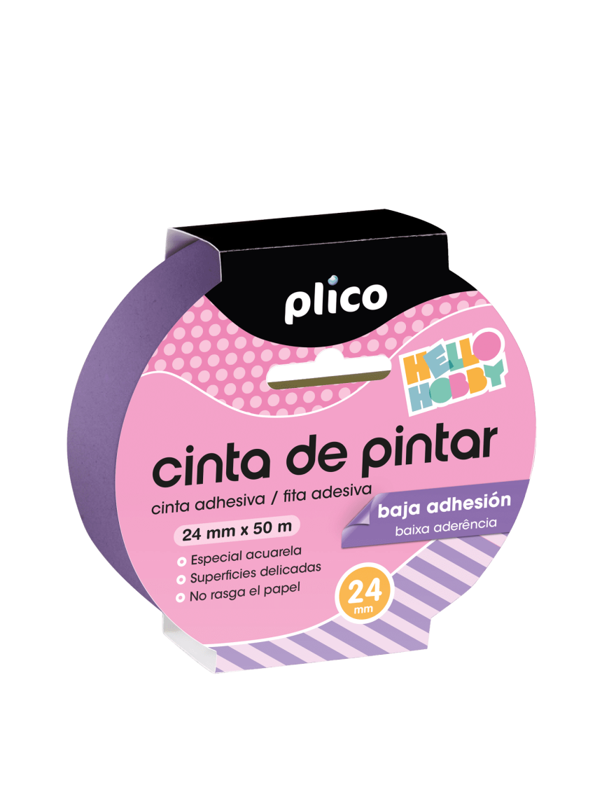 CINTA DE PINTOR BAJA PRESION 24MMX50M PLICO MANUAL