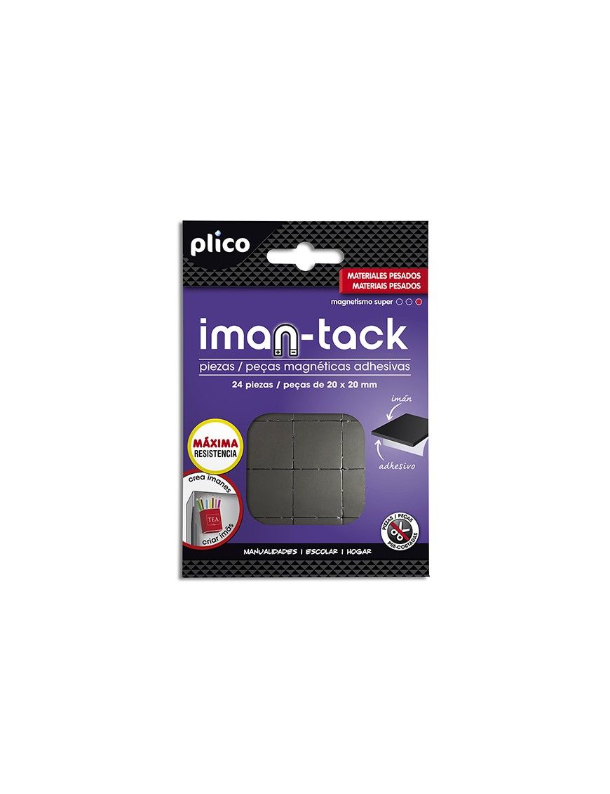 TACK IMAN PLICO SOBRE 24 PIEZAS DE 20X20MM