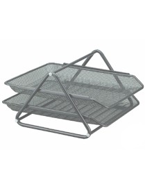 SET BANDEJA SOBREMESA METALICA Q-CONNECT REJILLA