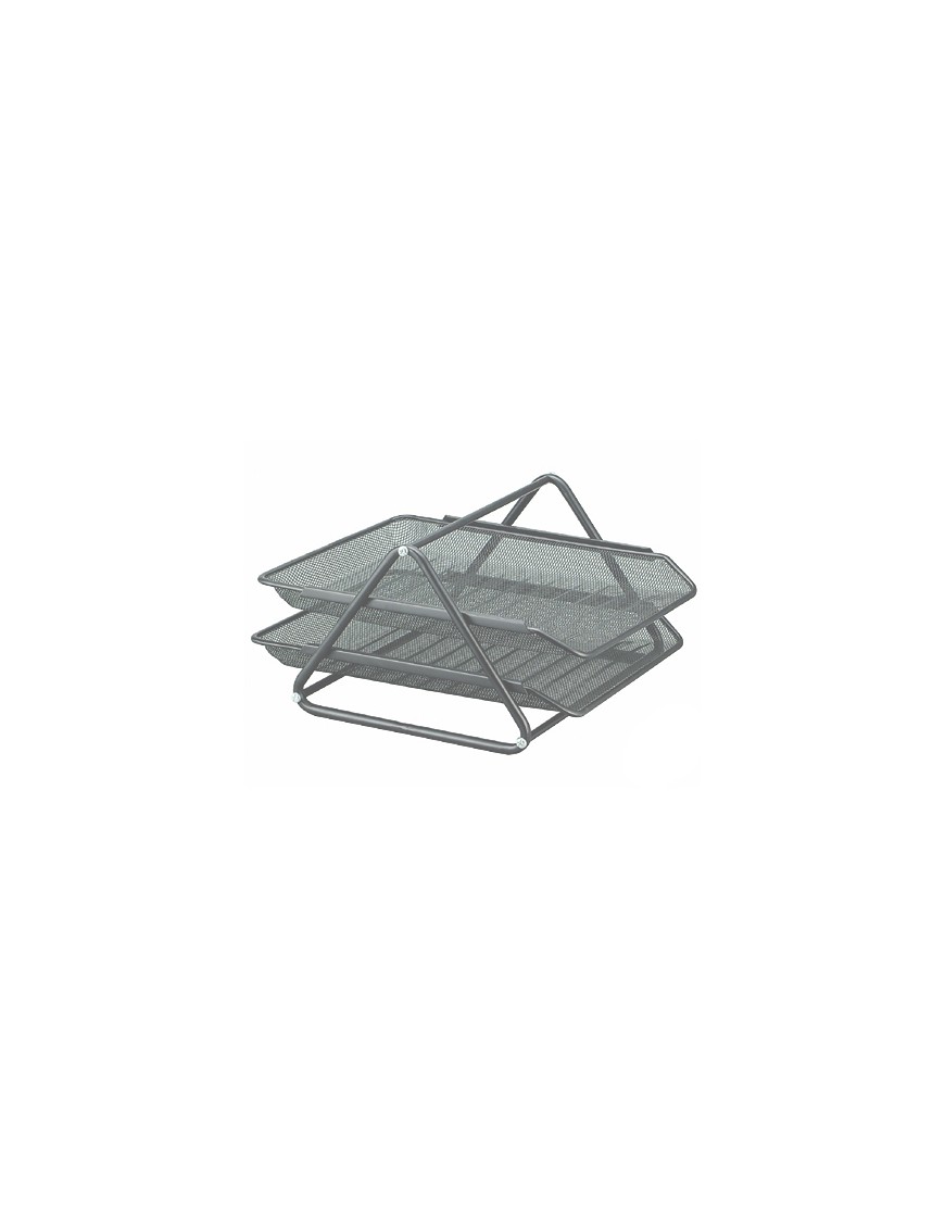 SET BANDEJA SOBREMESA METALICA Q-CONNECT REJILLA