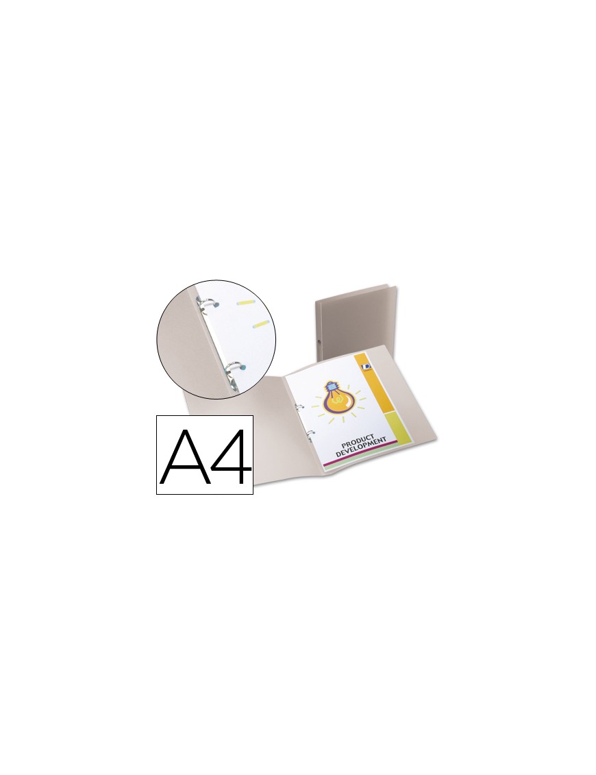 CARPETA DE 2 ANILLAS 15 MM. PP TRANSPARENTE