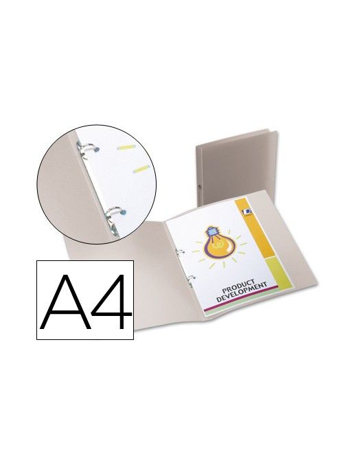 CARPETA DE 2 ANILLAS 15 MM. PP TRANSPARENTE