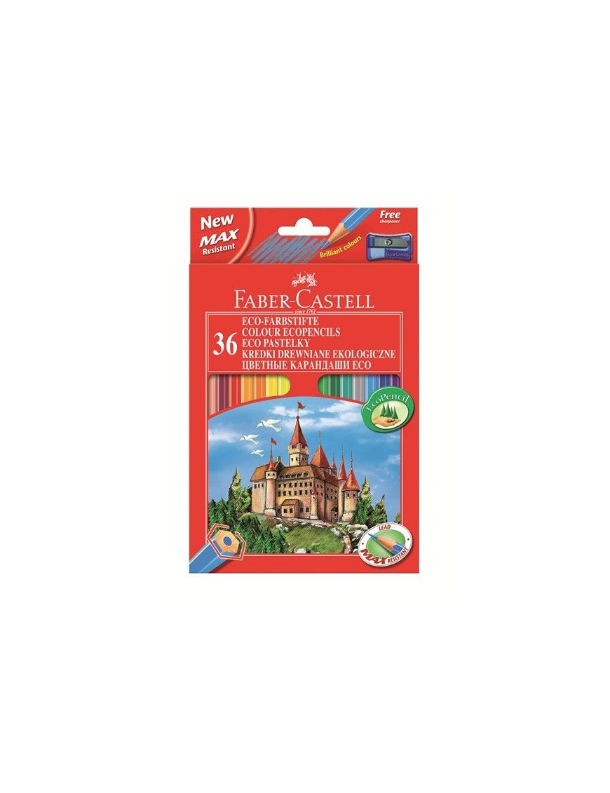 LAPICES COLORES ECOLAPIZ C/36 FABER CASTELL