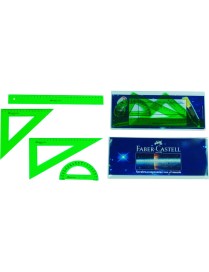 JUEGO REGLAS ESCOLARES VERDE FABER CASTELL 065021