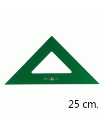ESCUADRA VERDE 25 CM.FABER CASTELL.