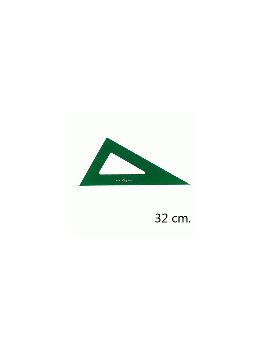 ESCUADRA VERDE 32 CM.FABER CASTELL.