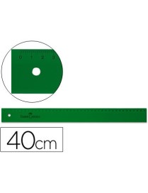 REGLA VERDE 40 CMS. FABER CASTELL.