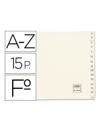 INDICE ALFABETICO CARTULINA 15 POSICIONES ELBA
