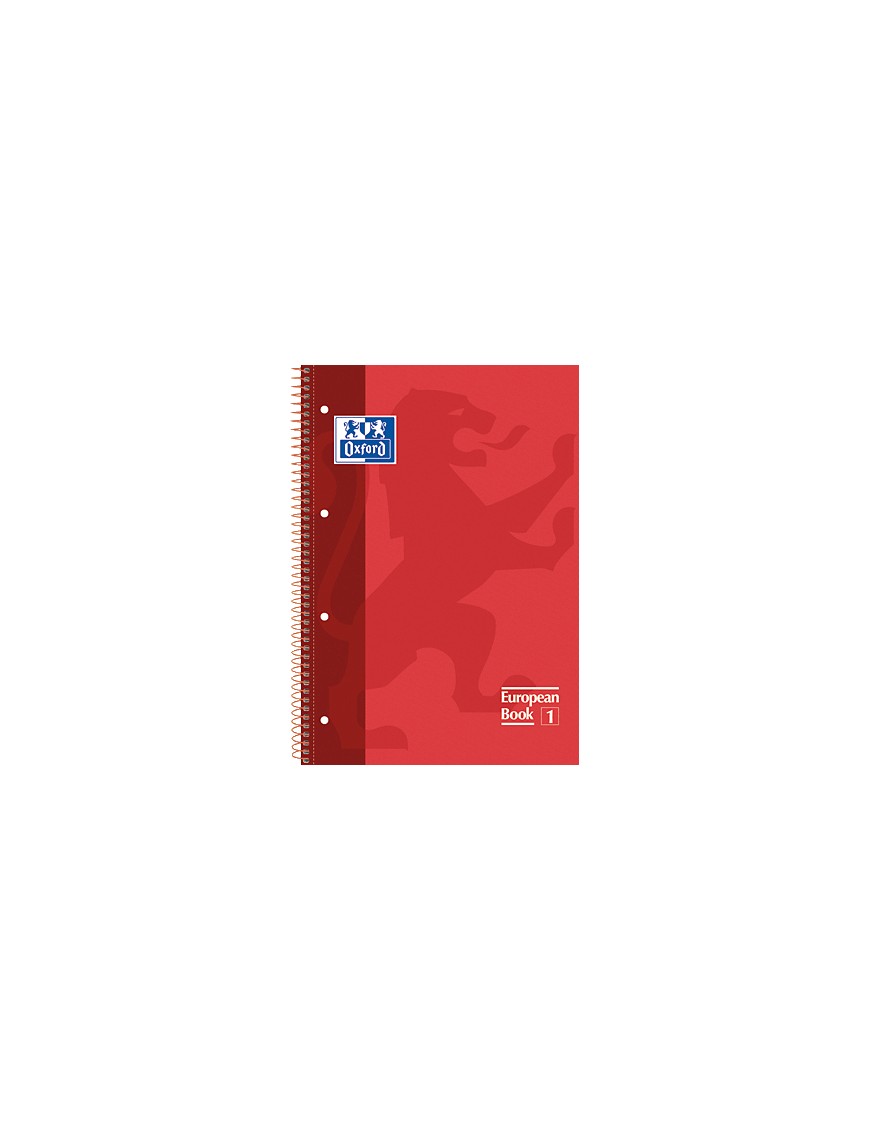 BLOC OXFORD 80H 90 5X5 T.E. COLOR ROJO.