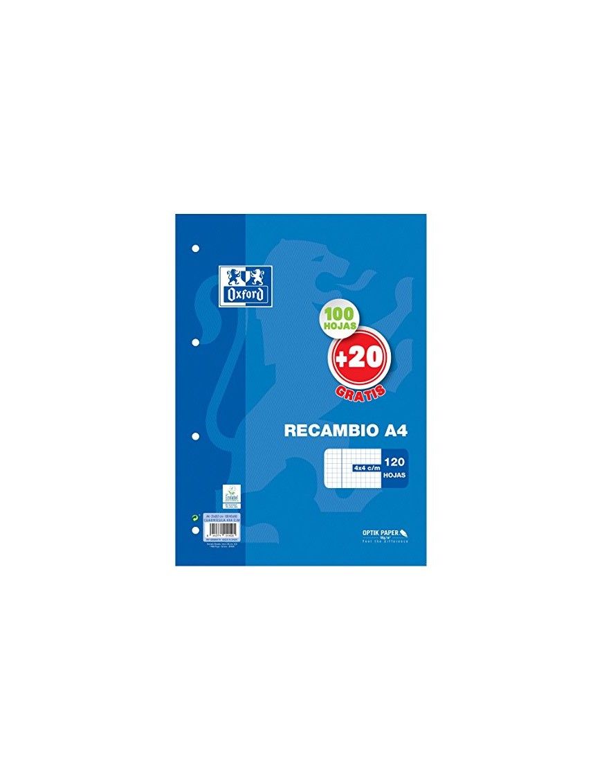 RECAMBIO OXFORD 4 TALADROS 4X4 90 GRAMOS 100+20