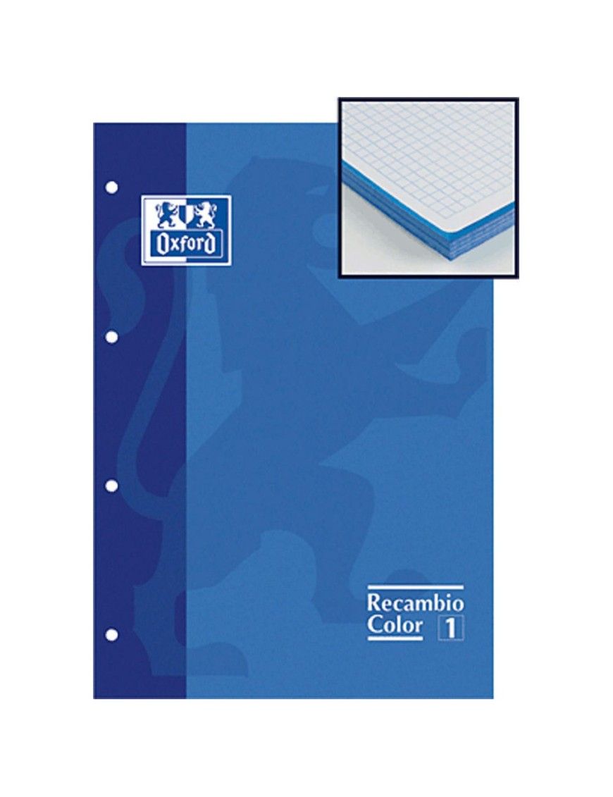 RECAMBIO DE 80 HOJAS OXFORD AZUL MARINO