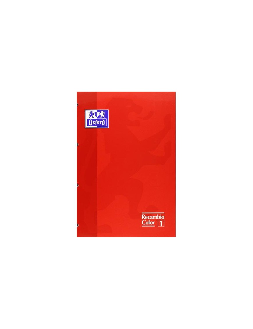 RECAMBIO DE 80 HOJAS ROJO OXFORD