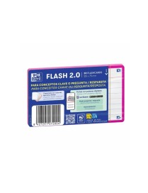 FICHA REVISION 75X125 1LINEA 30FICHAS FUCSIA