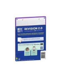 FICHA REVISION A5 CUADRICULA 30FICHAS 5X5 LILA