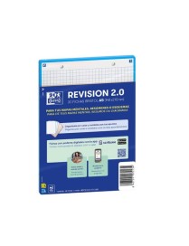 FICHA REVISION A5 CUADRICULA 30FICHAS 5X5 TURQUESA