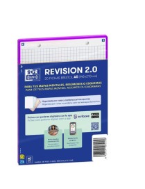 FICHA REVISION A5 CUADRICULA 30FICHAS 5X5 MORADA