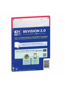 FICHA REVISION A5 CUADRICULA 30FICHAS 5X5 ROJA