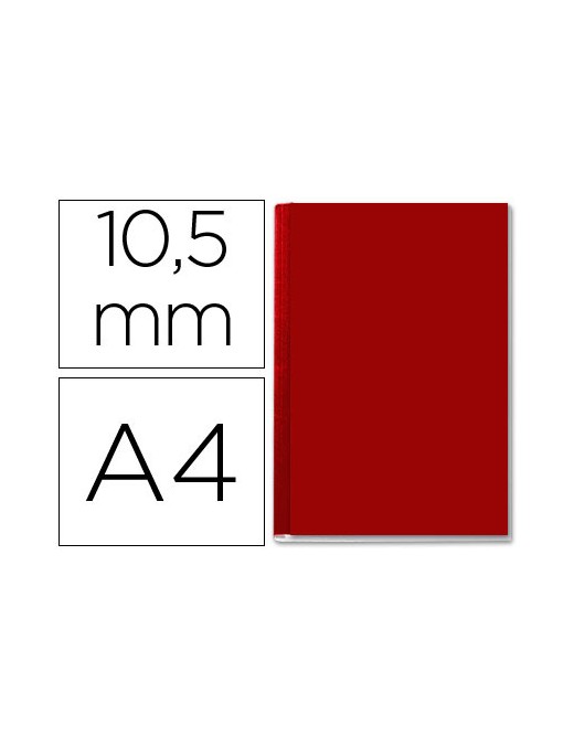 TAPA ENCUADERNAR 10,5 MM CHANNEL B BURDEOS RIGIDA