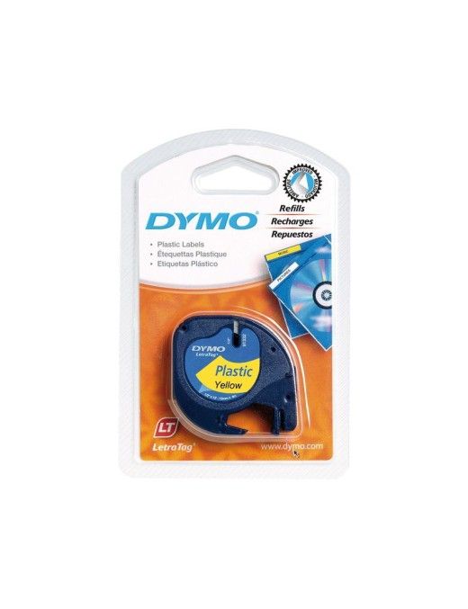 CINTA DYMO LETRATAG (91202) NG.AM. 12MMX4M.