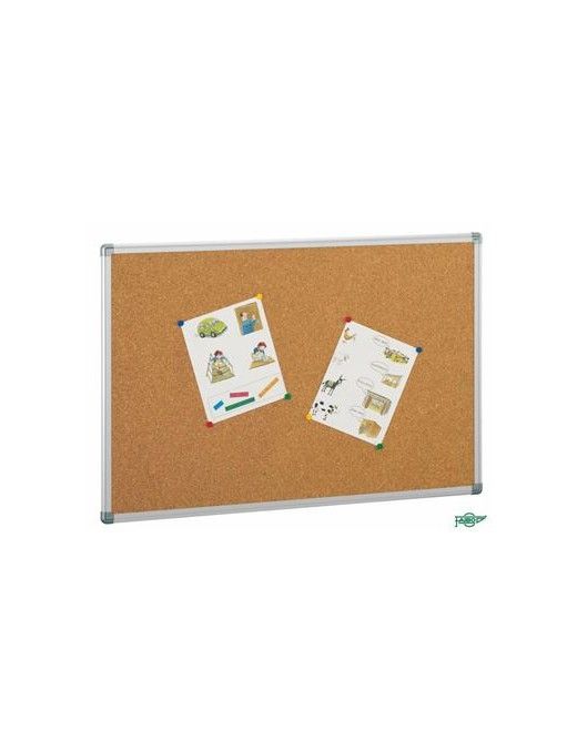 TABLERO CORCHO 90X120 MARCO ALUMINIO 601-3 FAIBO