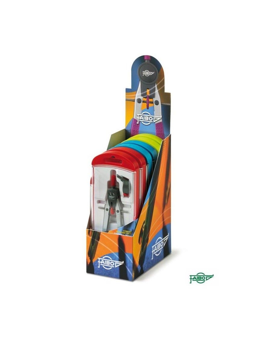 COMPAS MICROMETRICO SIN FRENO CAJA COLORES FAIBO
