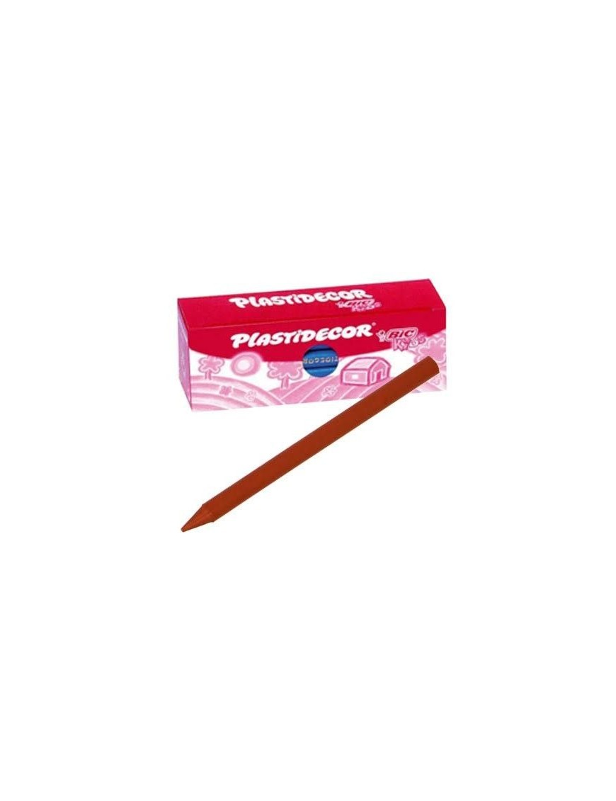 CAJA DE 25 PLASTIDECOR UNICOLOR MARRON