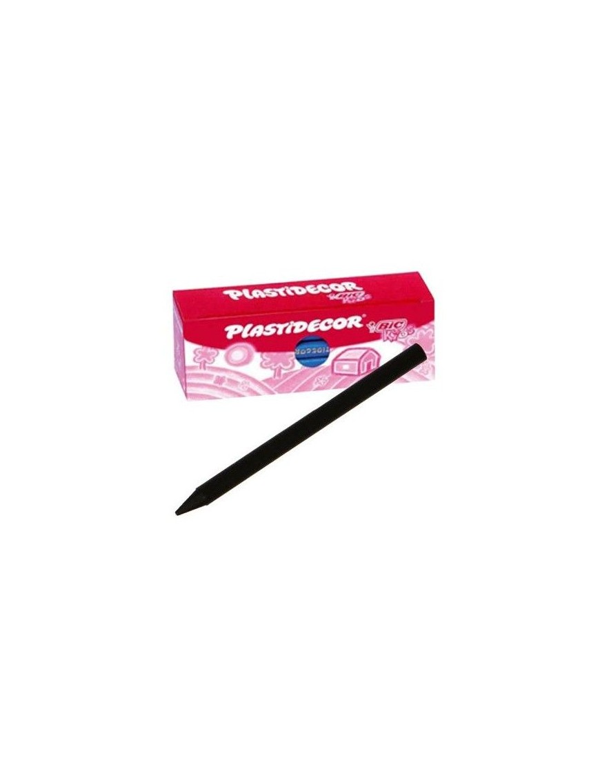 CAJA DE 25 PLASTIDECOR UNICOLOR NEGRO
