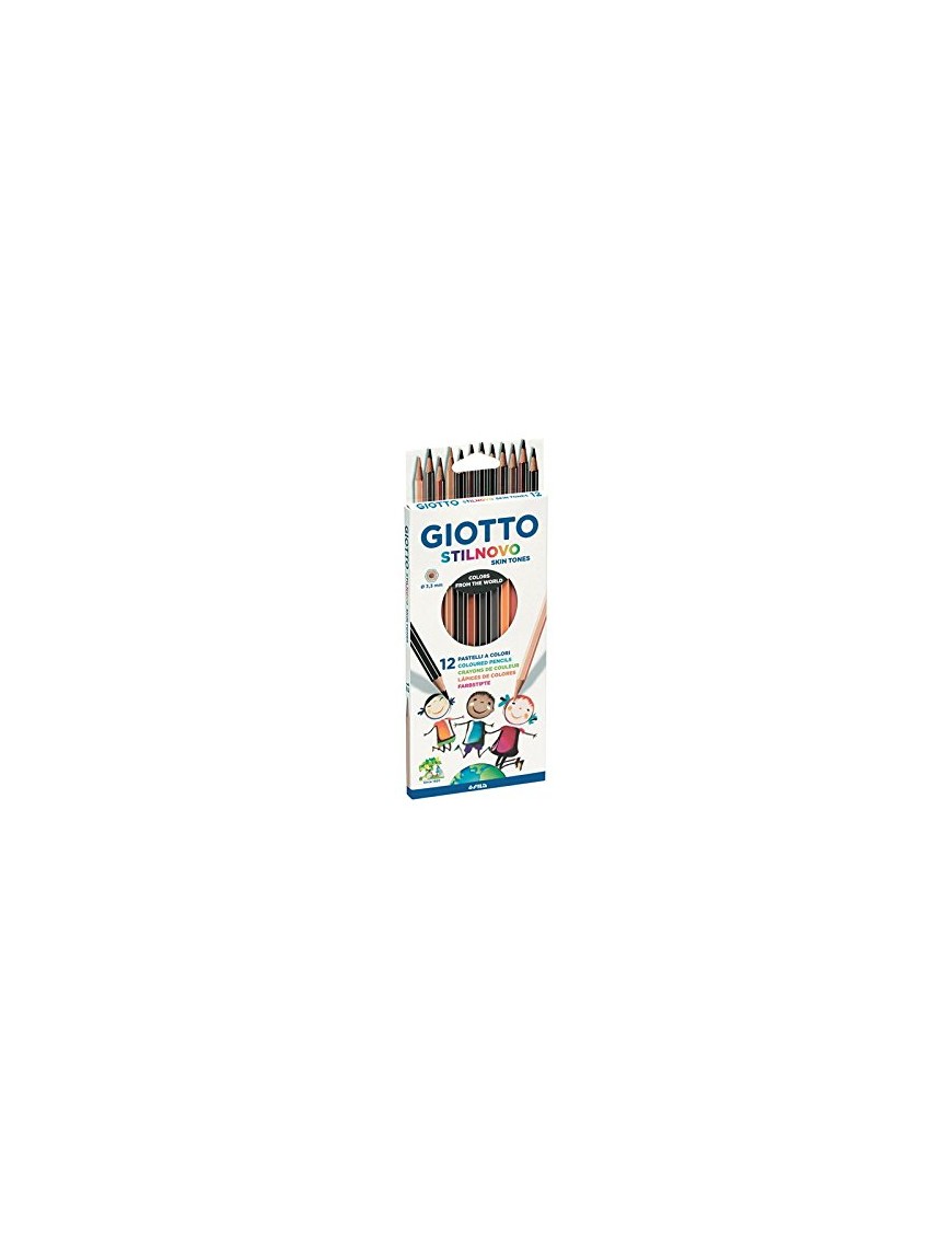 LAPICES COLOR GIOTTO STILNOVO 12 COL SKIN TONES