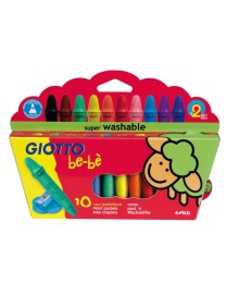 GIOTTO BEBE CAJA 12 SUPER CERAS +SACAPUNTAS