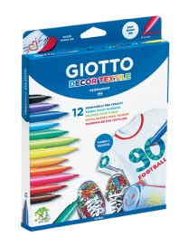 GIOTTO 12 ROTULADORES DECOR TEXTIL ESTUCHE.