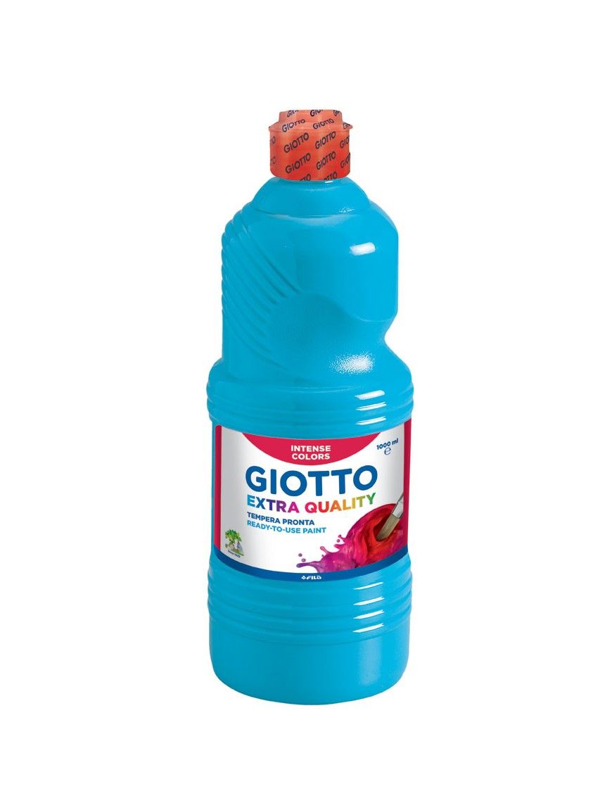 TEMPERA GIOTTO EXTRA QUALITY AZUL CIAN 1 LITRO.