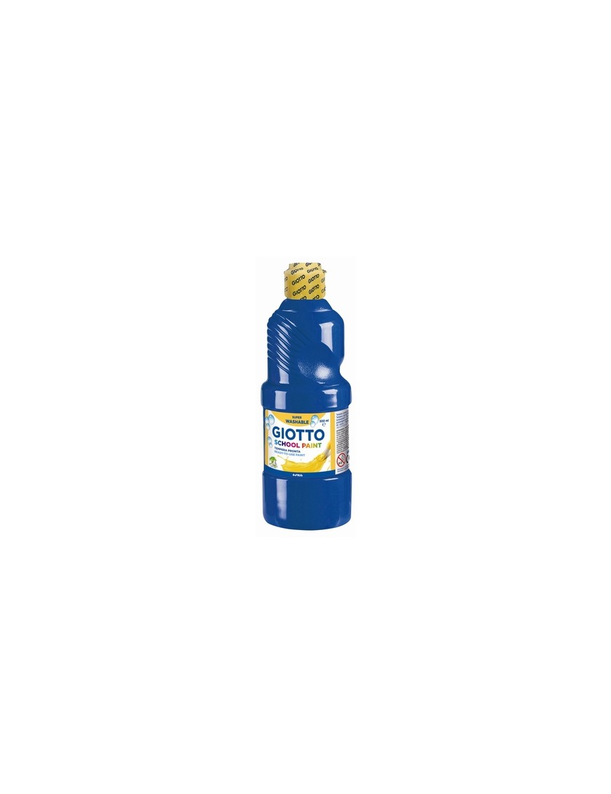 TEMPERA GIOTTO LAVABLE AZUL 500 ML.