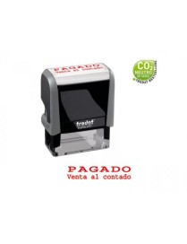 SELLO PRINTY CON TEXTO PAGADO-CONTADO-ETC. TRODAT