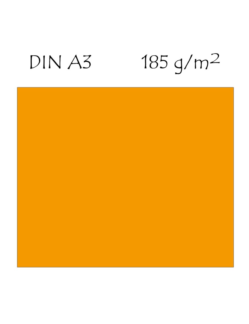 CARTULINA A3 MANDARINA CANSON IRIS 185GR