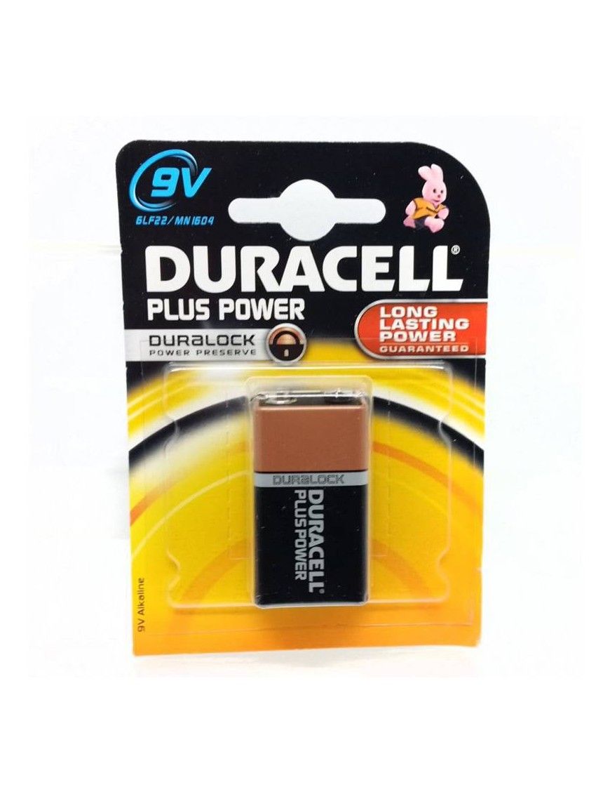 PILA 9V DURACELL PLUS POWER 6LF22