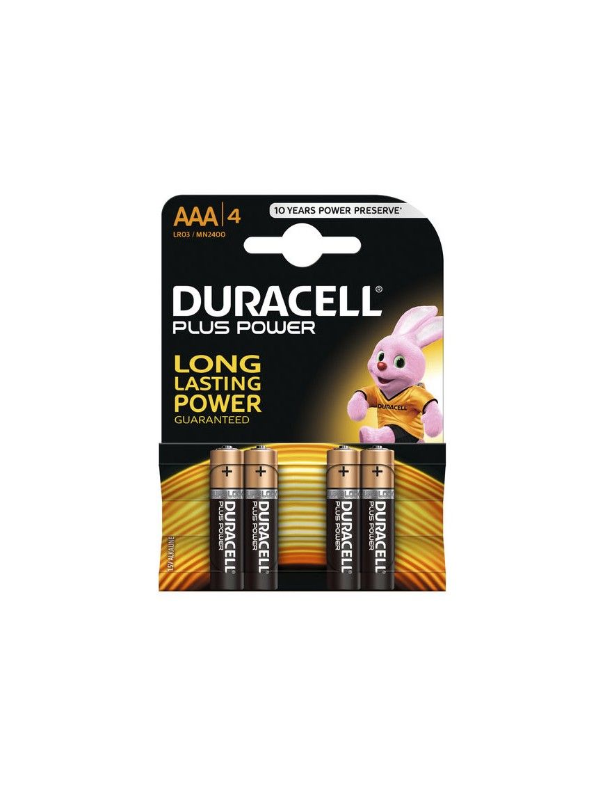 PILA AAA LR03 DURACELL PLUS BOOST. BLISTER DE 4