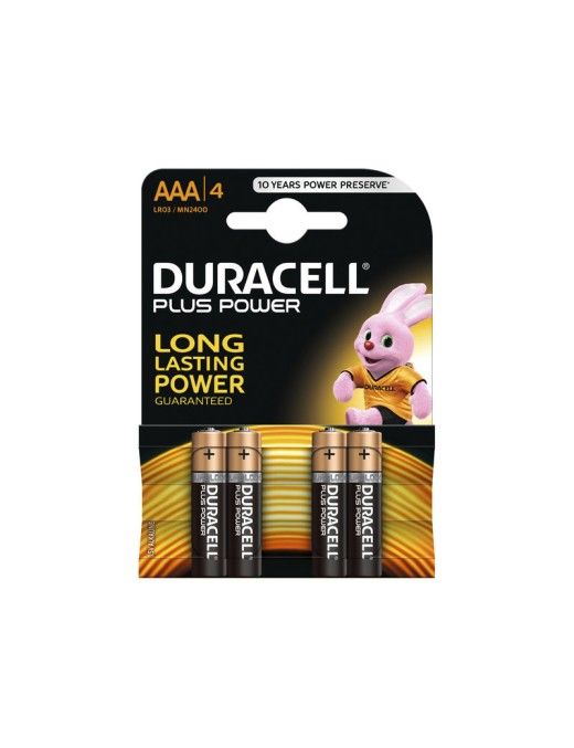 PILA AAA LR03 DURACELL PLUS BOOST. BLISTER DE 4