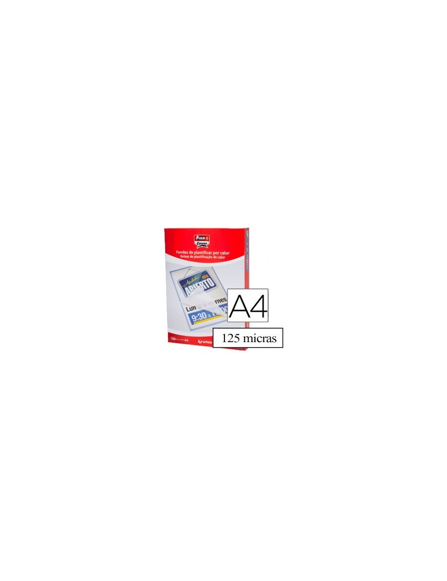 FUNDAS PLASTIFICAR A4 DE 125 MICRAS FIXO